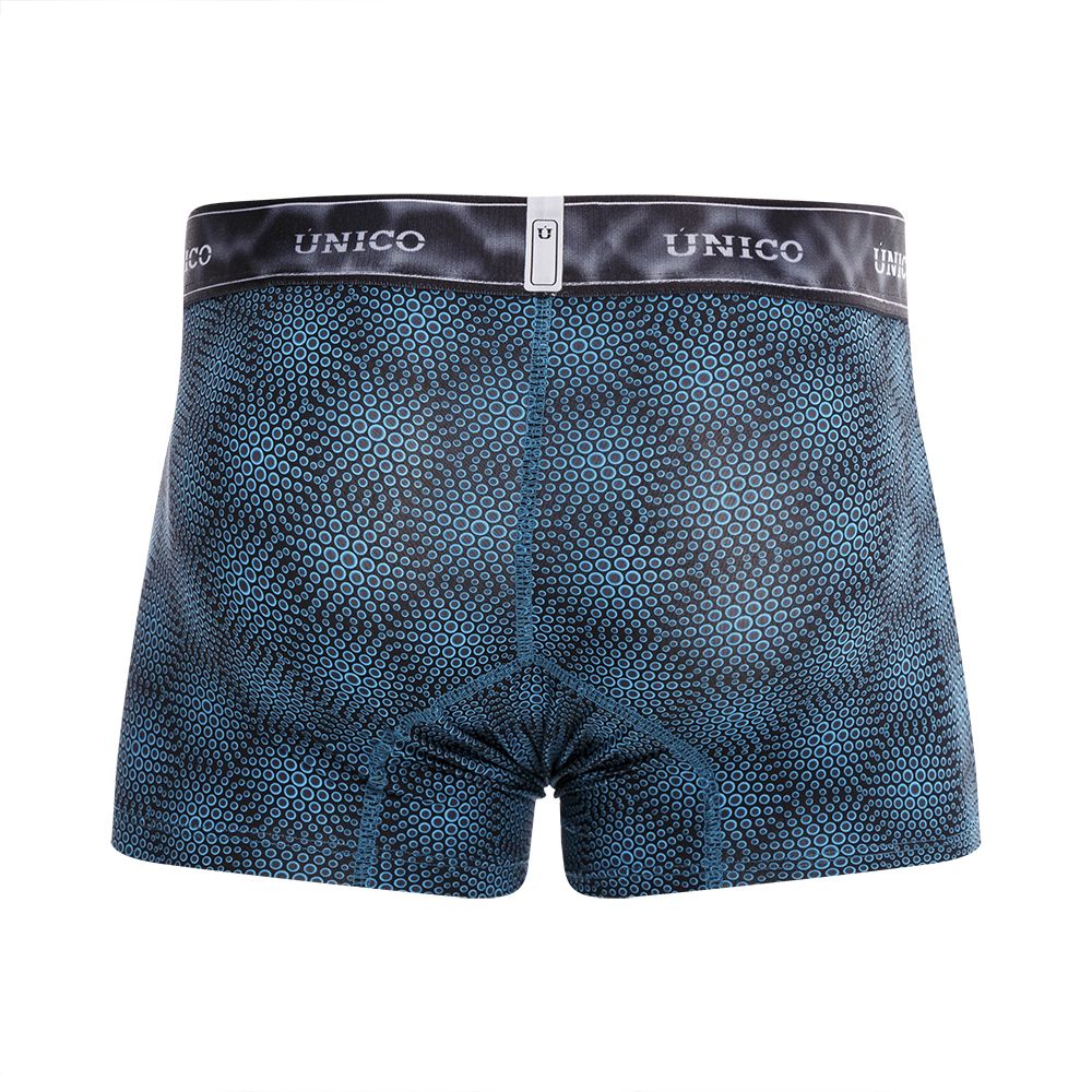 Unico 22070100105 Moleculas Trunks Teal Printed