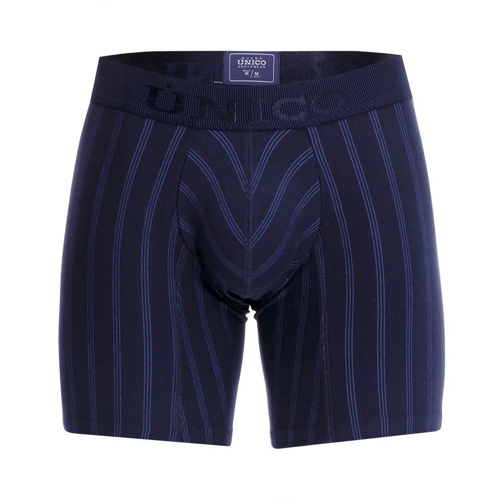 Unico 22100100203 Senda Boxer Briefs Dark Blue Plus Sizes