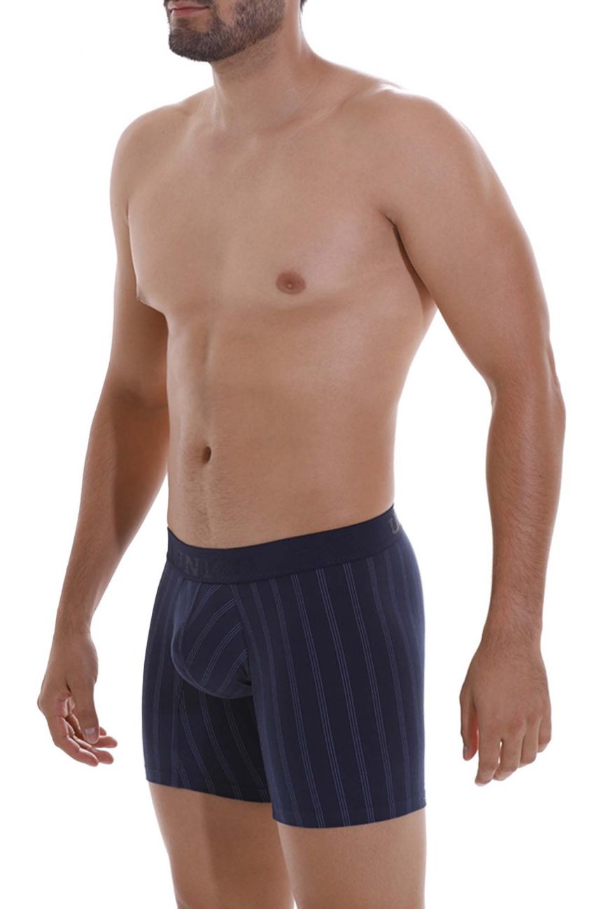 Unico 22100100203 Senda Boxer Briefs Dark Blue Plus Sizes