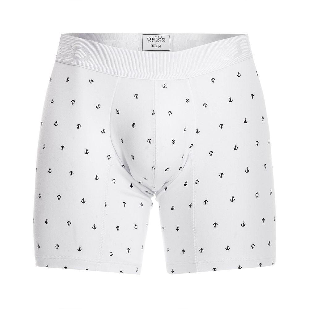Unico 22110100201 Naviero Boxer Briefs White Plus Sizes