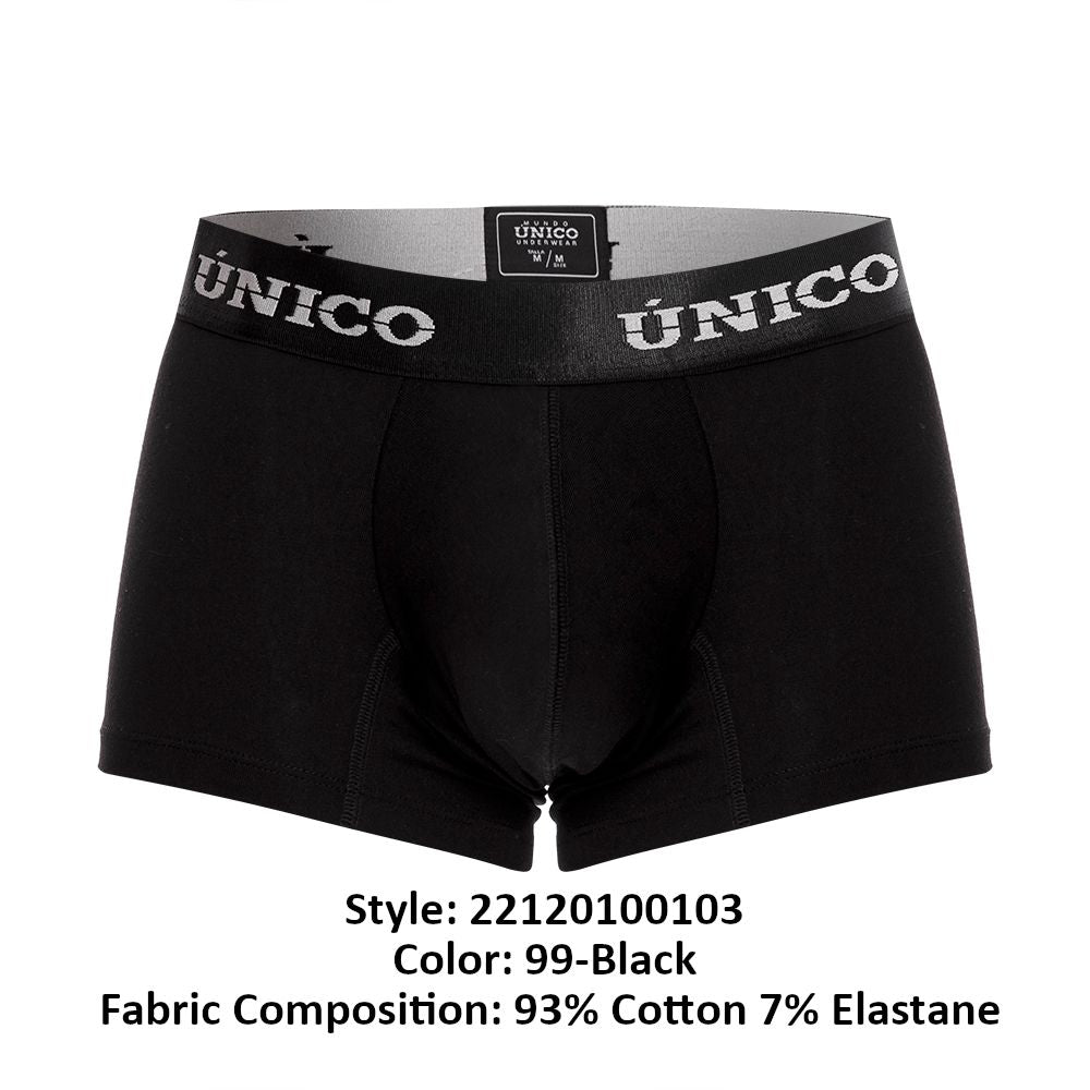 Unico 22120100103 Intenso A22 Trunks Black Plus Sizes