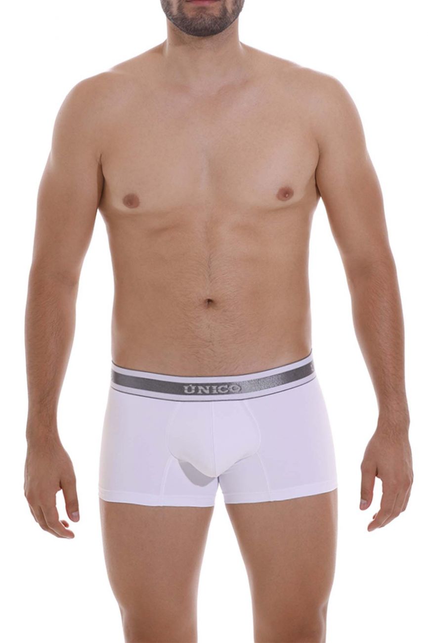 Unico 22120100112 Lustre M22 Trunks White Plus Sizes