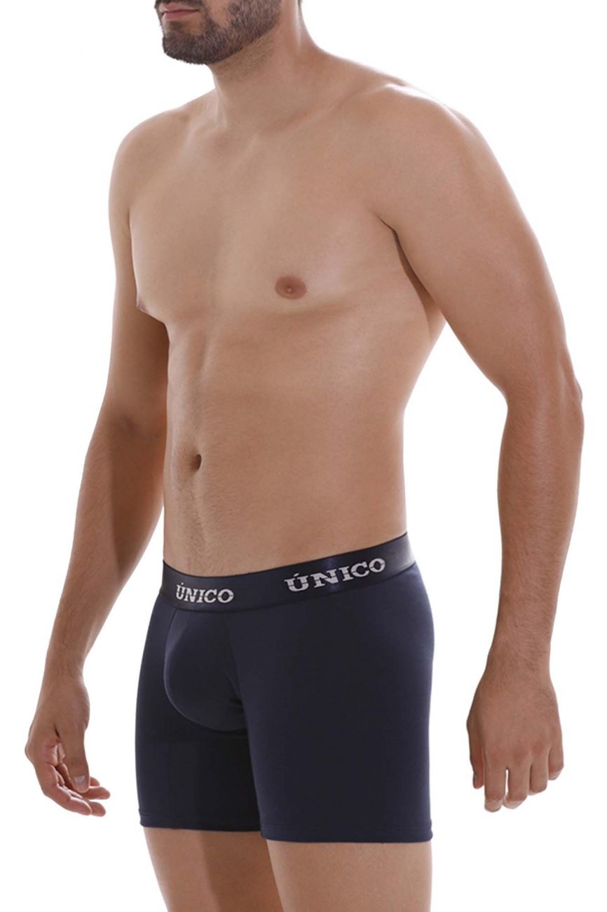 Unico 22120100202 Profundo A22 Boxer Briefs Dark Blue Plus Sizes