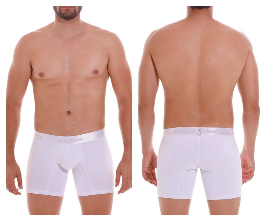 Unico 22120100205 Cristalino M22 Boxer Briefs White Plus Sizes