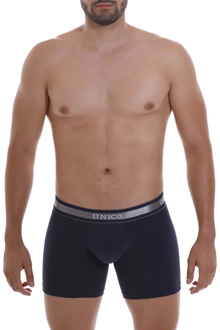 Unico 22120100210 Cardenal A22 Boxer Briefs Dark Blue Plus Sizes