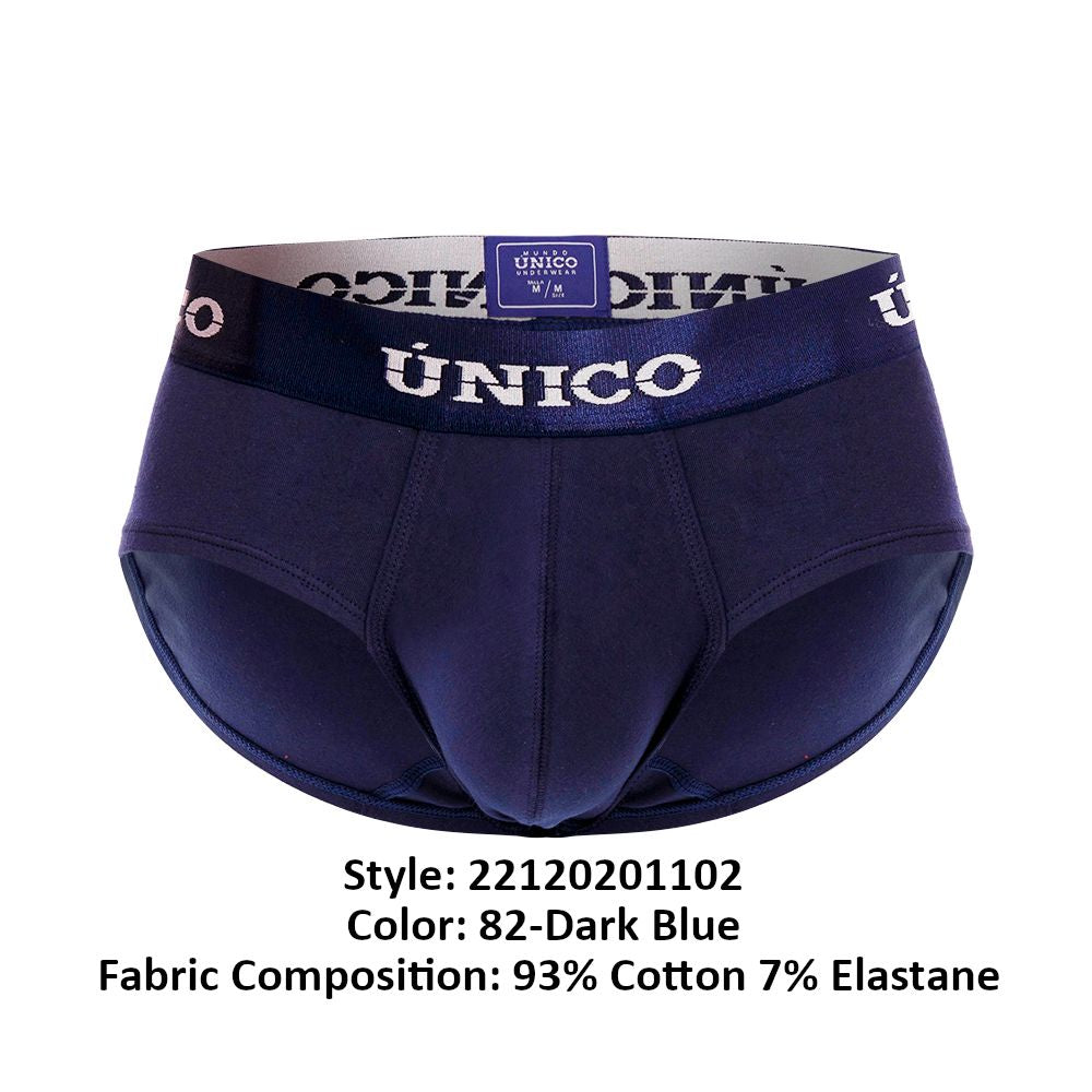 Unico 22120201102 Profundo A22 Briefs Dark Blue Plus Sizes