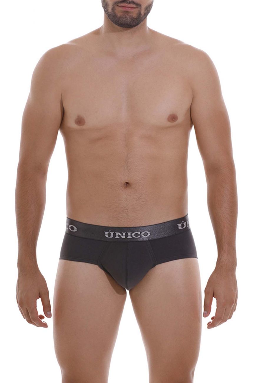 Unico 22120201104 Asfalto A22 Briefs Dark Gray Plus Sizes