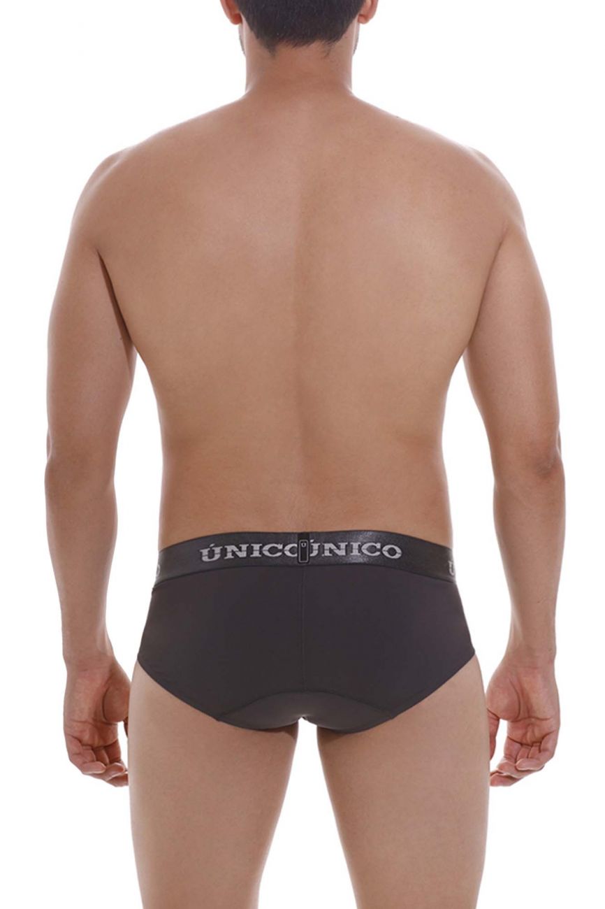 Unico 22120201108 Asfalto M22 Briefs Dark Gray Plus Sizes