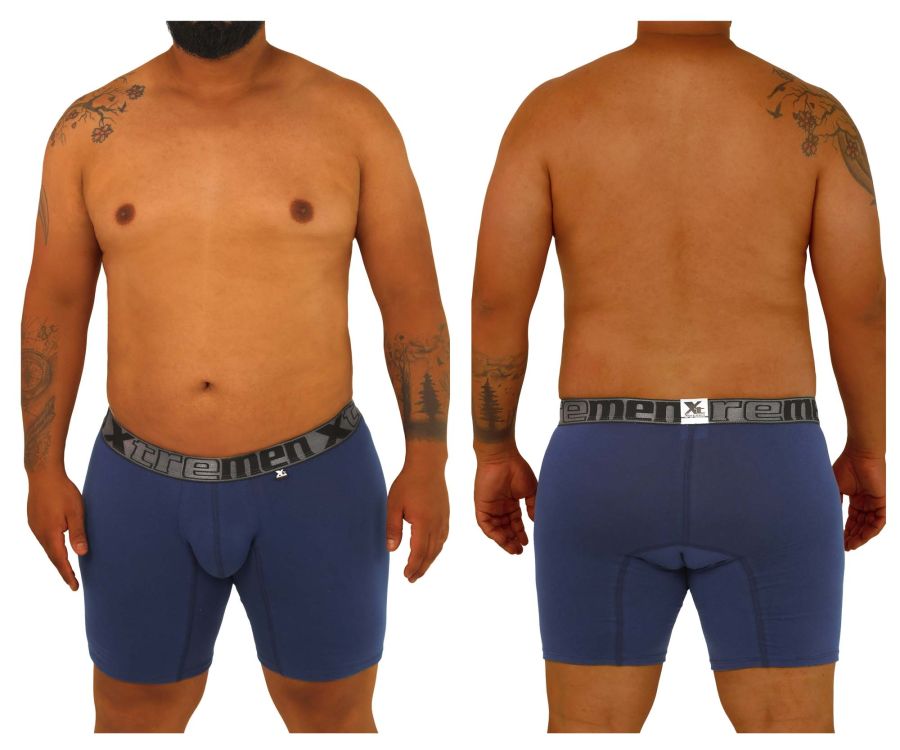 Xtremen 70001 Essential Boxer Dark Blue Plus Sizes