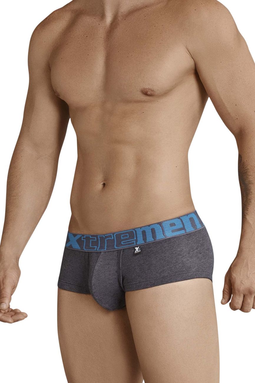 Xtremen 91034-3 3PK Trunks White-Gray-Blue