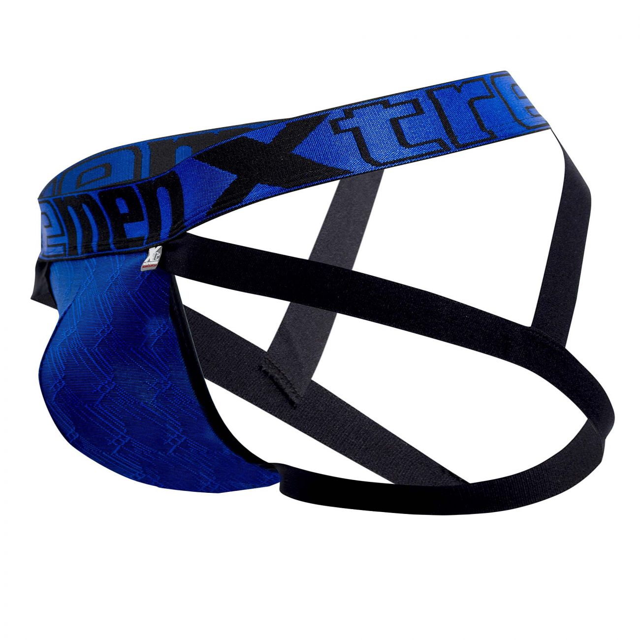 Xtremen 91069 Microfiber Jacquard Jockstrap Royal Blue