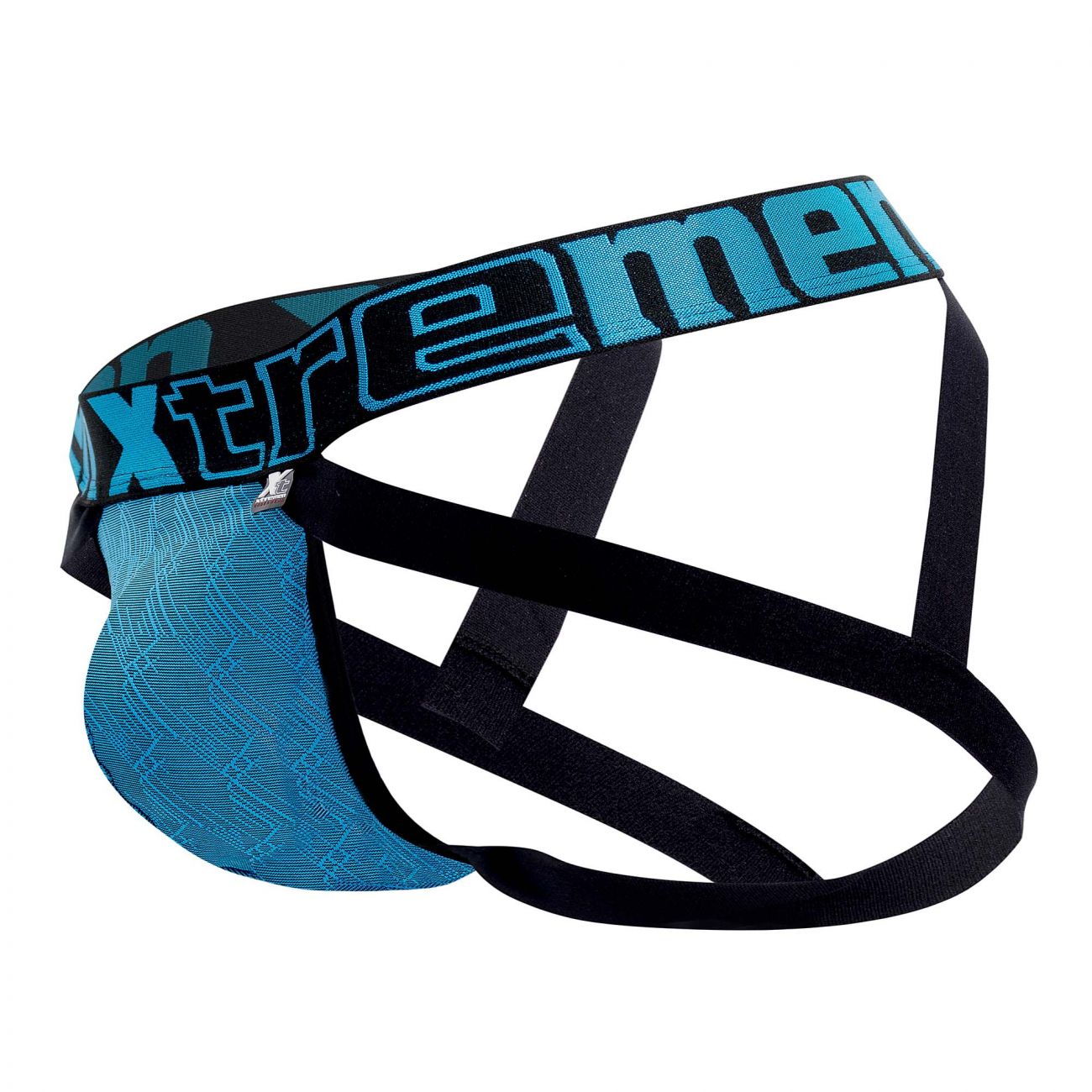 Xtremen 91069 Microfiber Jacquard Jockstrap Turquoise