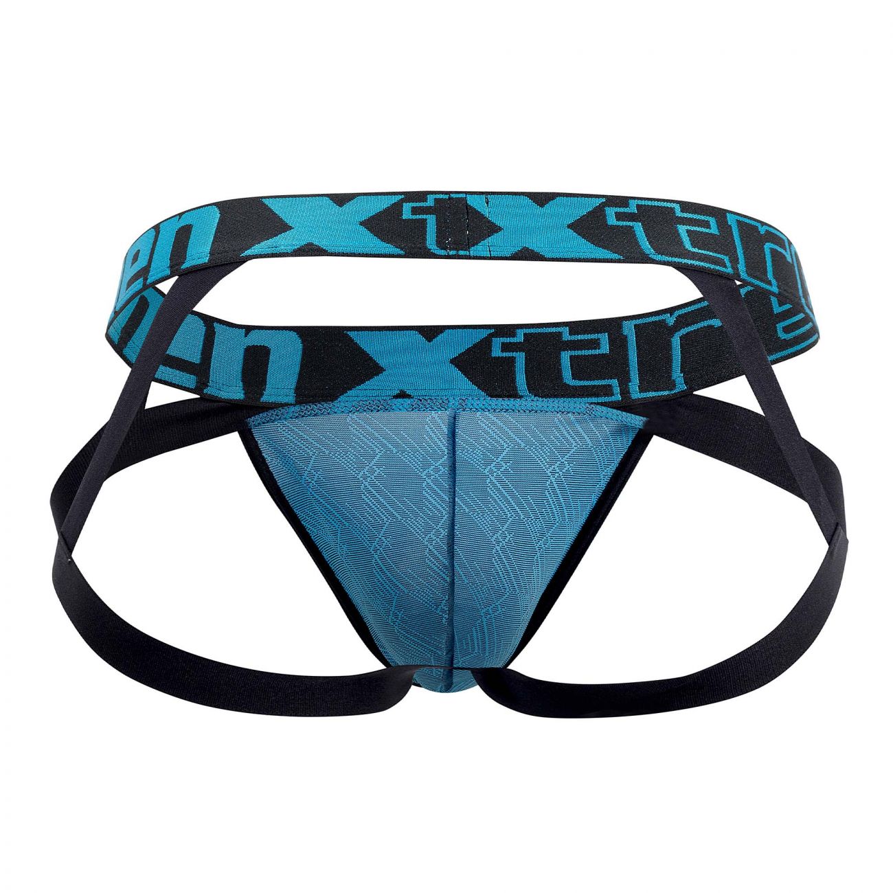 Xtremen 91069 Microfiber Jacquard Jockstrap Turquoise