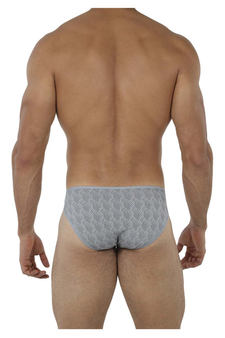 Xtremen 91075 Microfiber Jacquard Briefs Gray