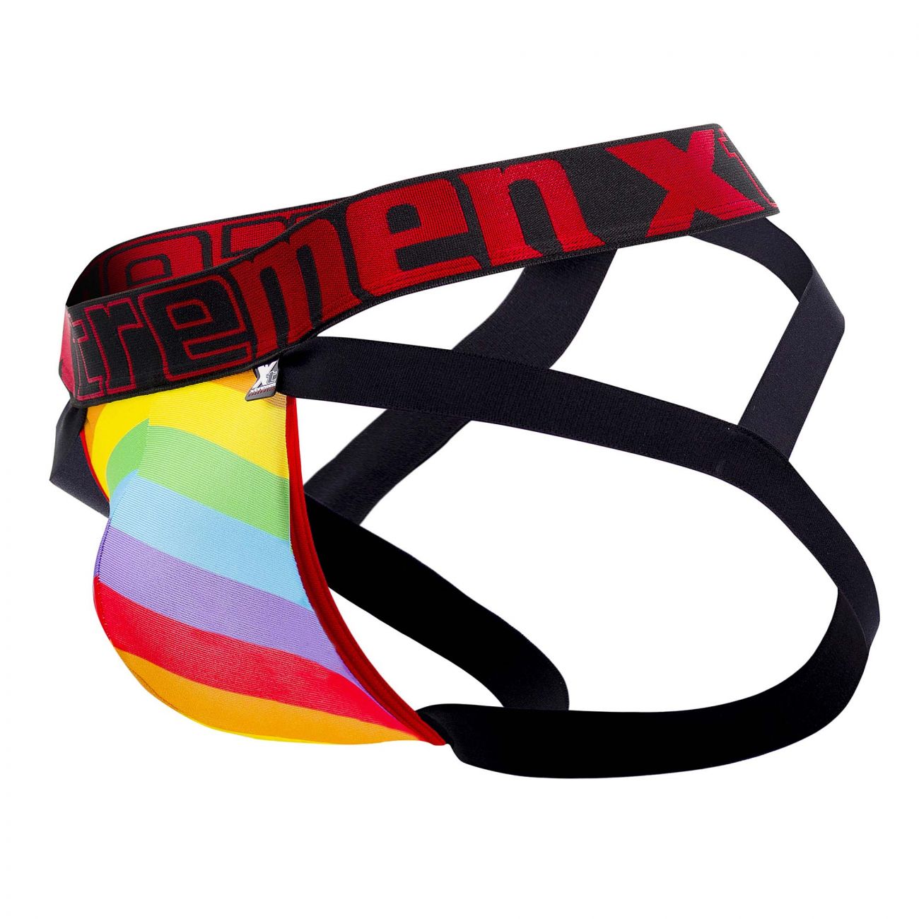 Xtremen 91083 Microfiber Pride Jockstrap Red