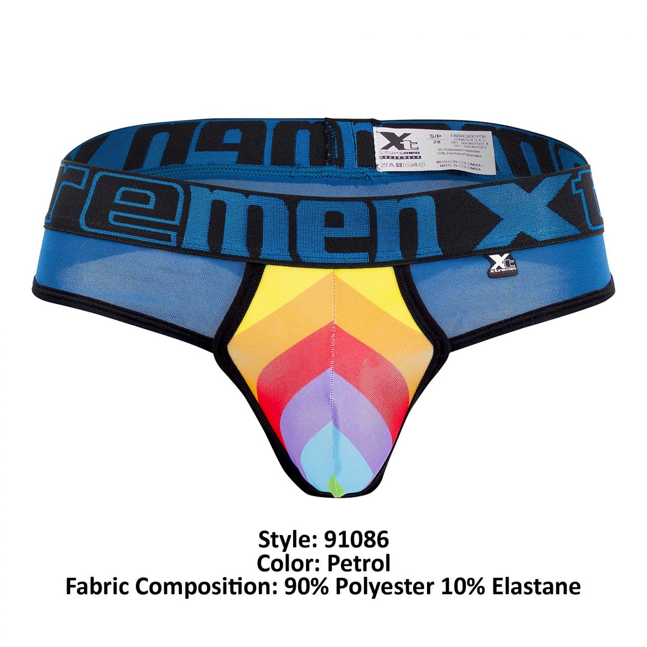 Xtremen 91086 Microfiber Pride Thongs Petrol