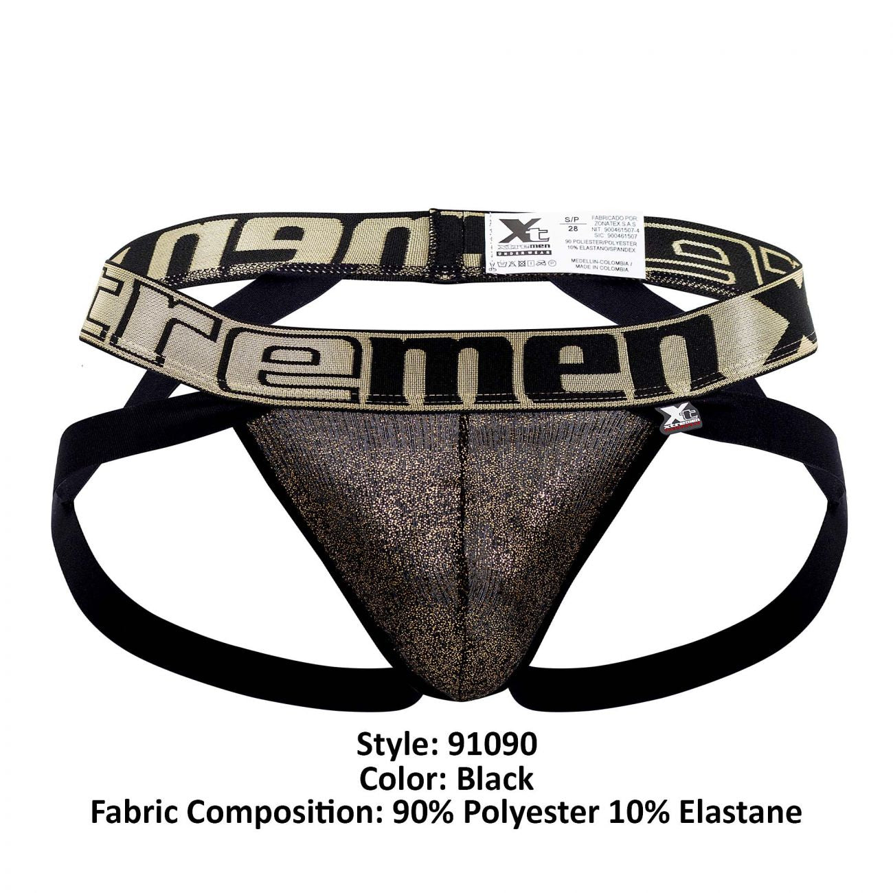 Xtremen 91090 Frice Microfiber Jockstrap Black