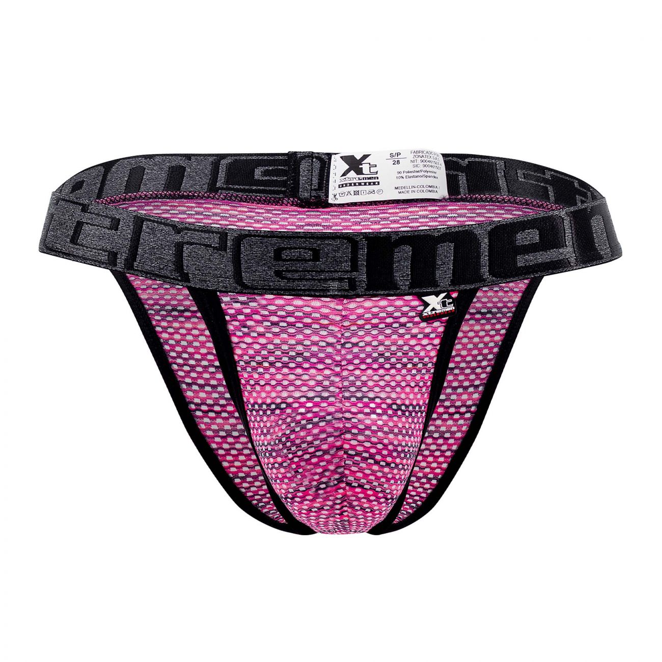 Xtremen 91098 Microfiber Mesh Bikini Pink