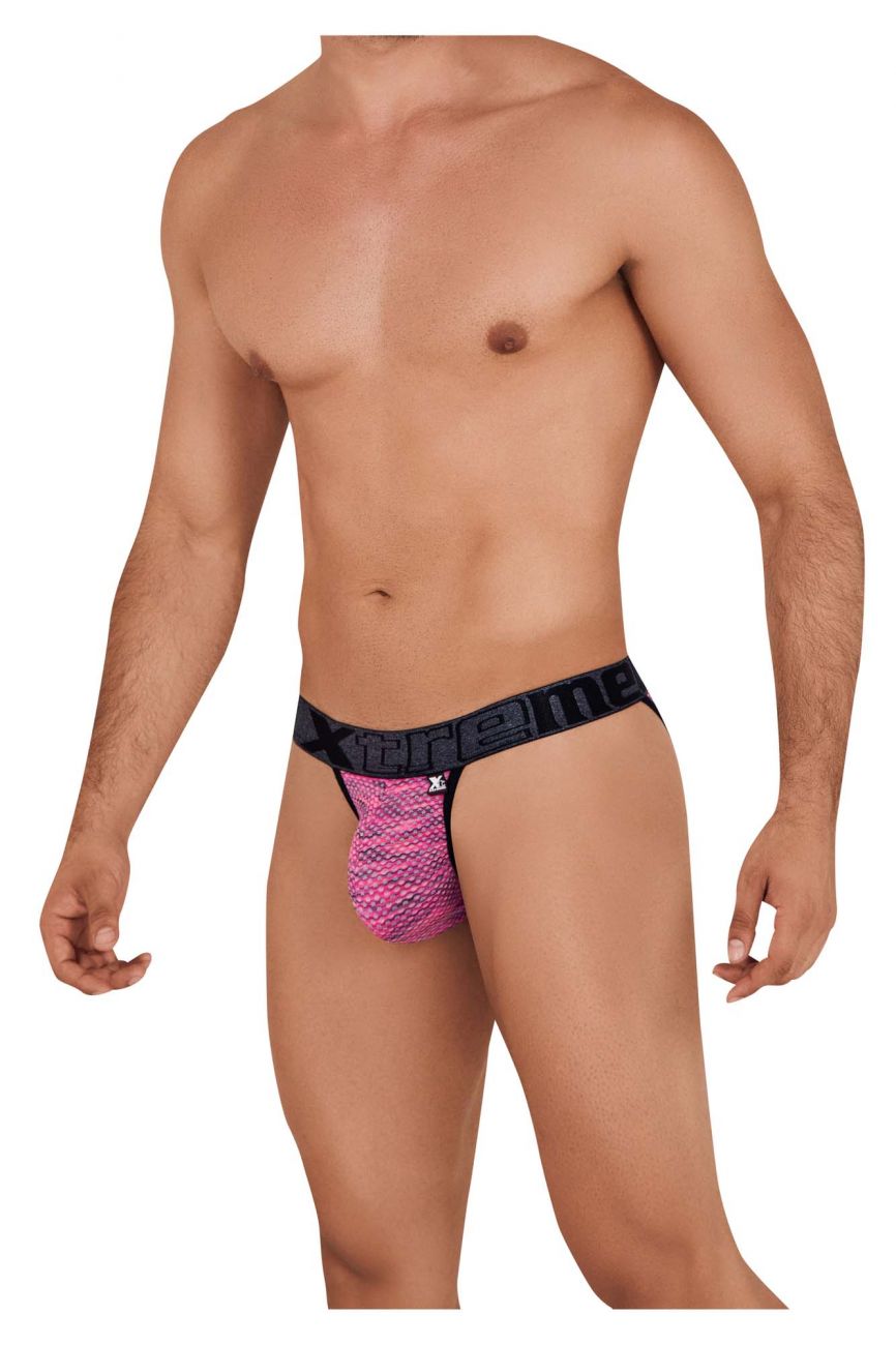 Xtremen 91098 Microfiber Mesh Bikini Pink