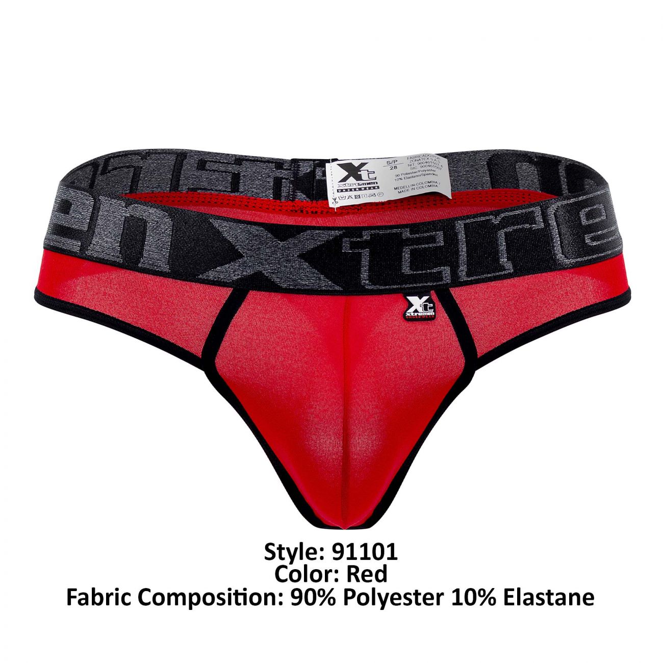 Xtremen 91101 Microfiber Thongs Red