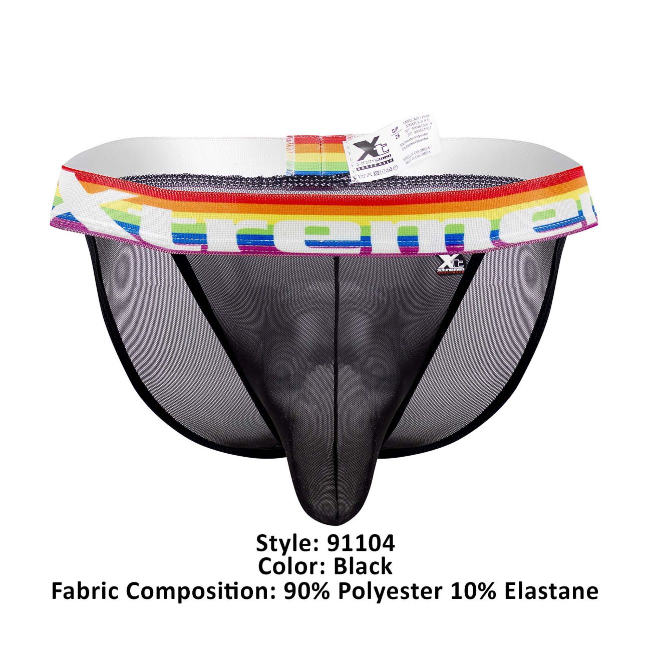 Xtremen 91104 Pride Mesh Bikini Black