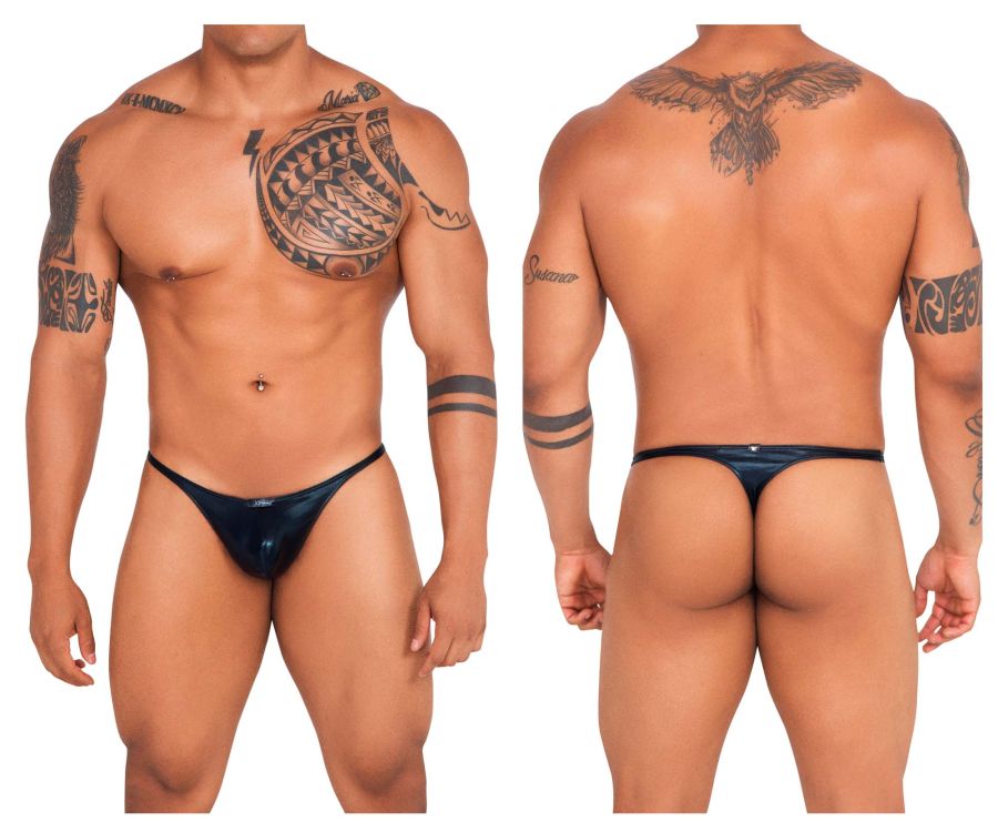 Xtremen 91114 Metallic Thongs Black
