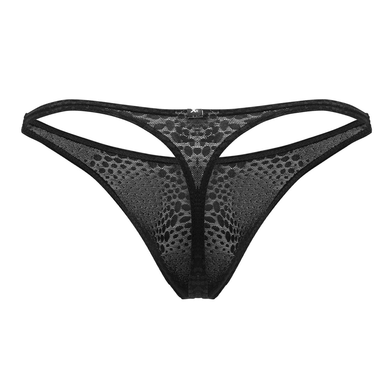 Xtremen 91120 Tempting Lace Thongs Black