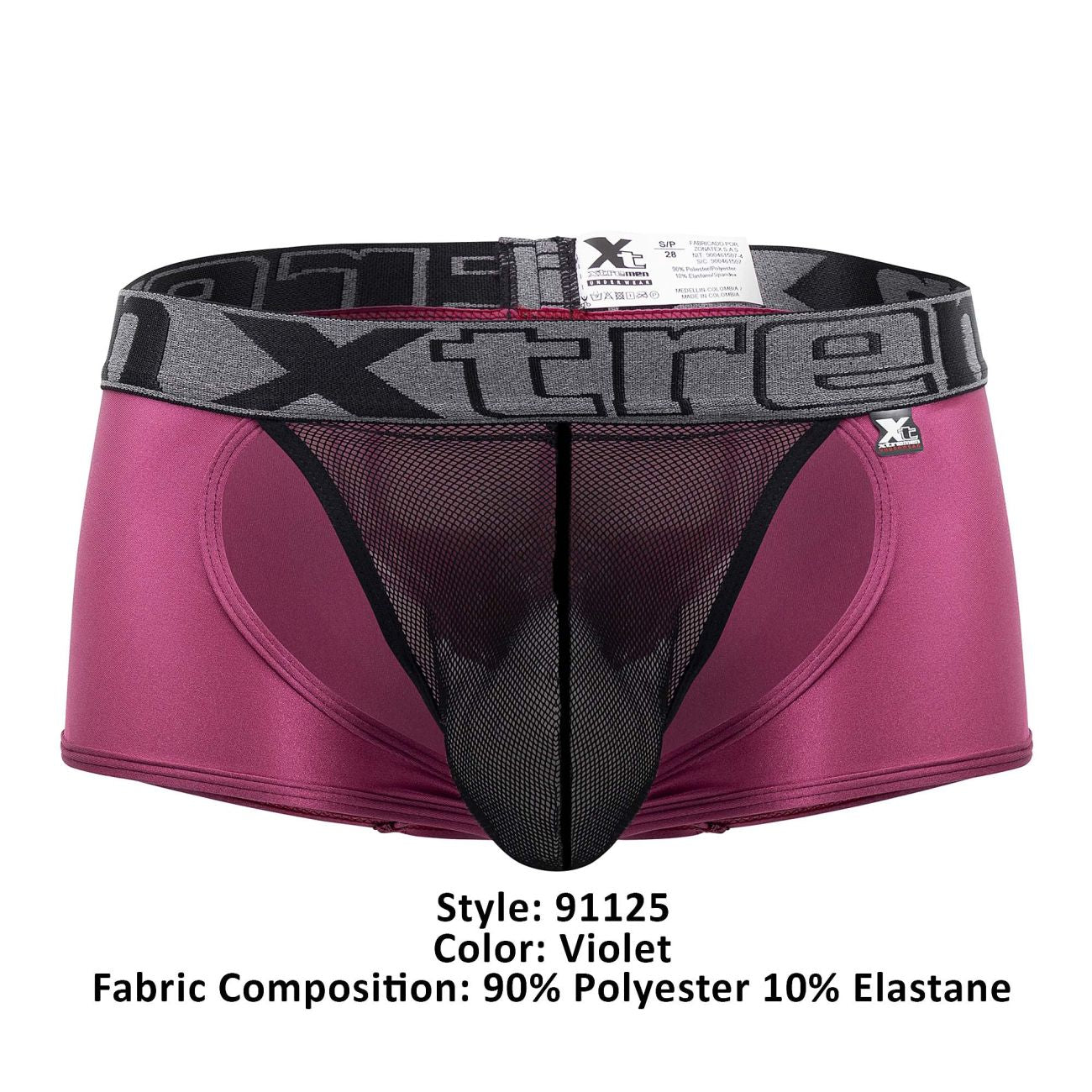 Xtremen 91125 Daring Mesh Trunks Violet