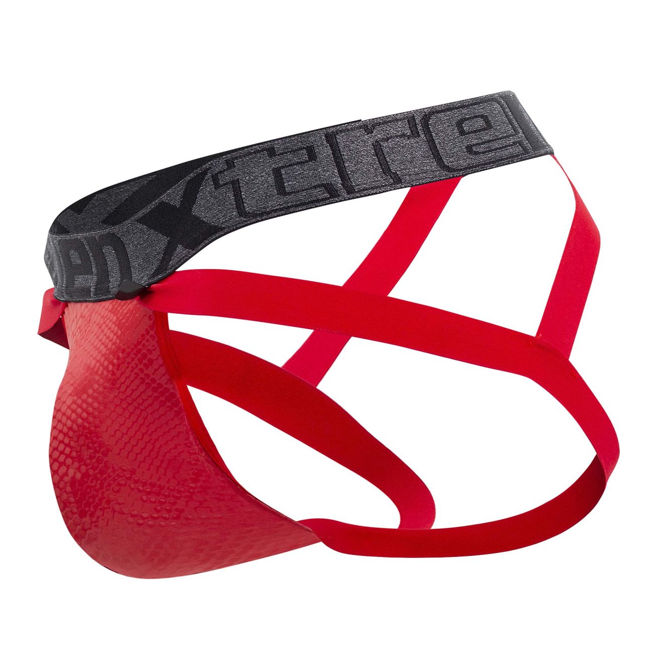 Xtremen 91128 Snake print Jockstrap Red