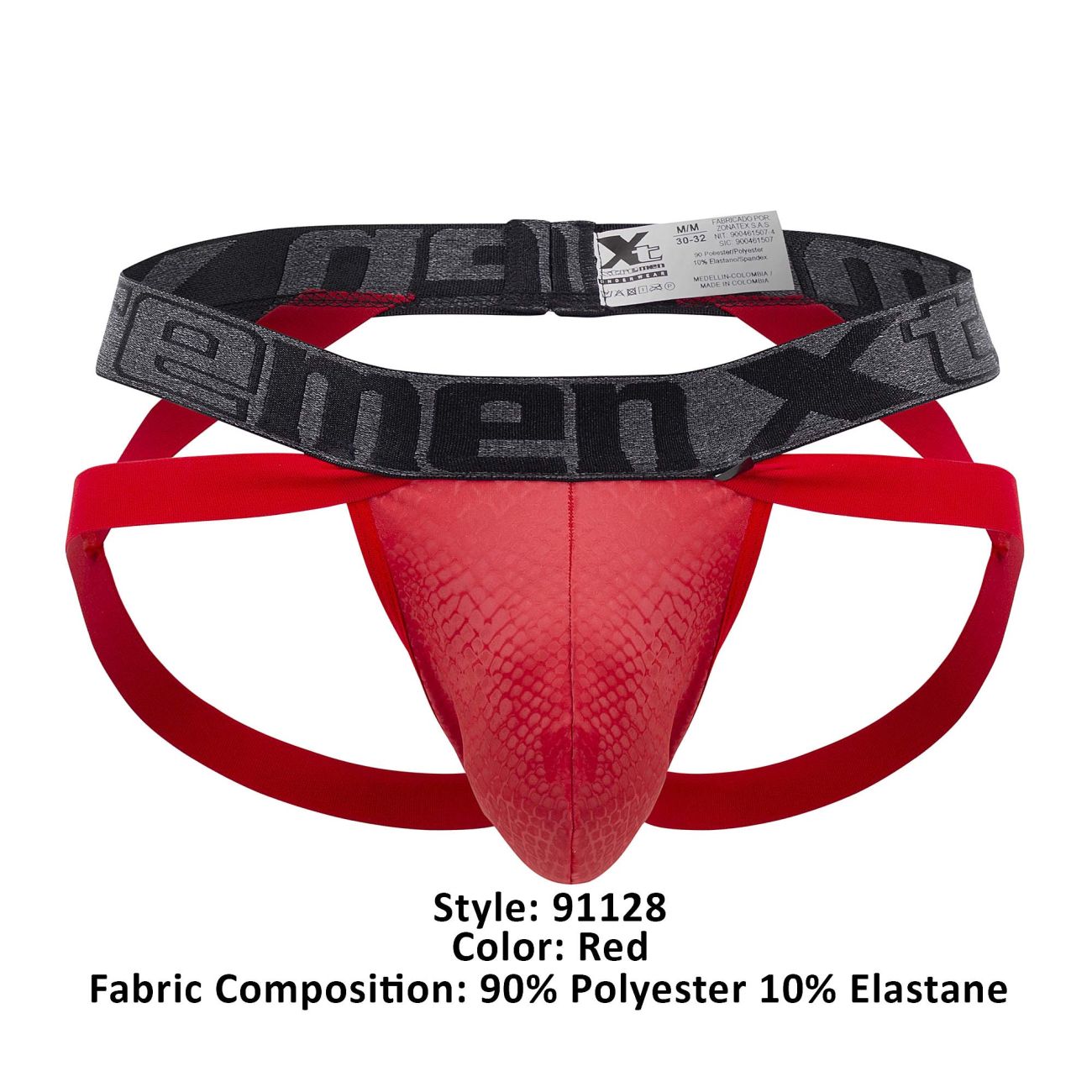 Xtremen 91128 Snake print Jockstrap Red