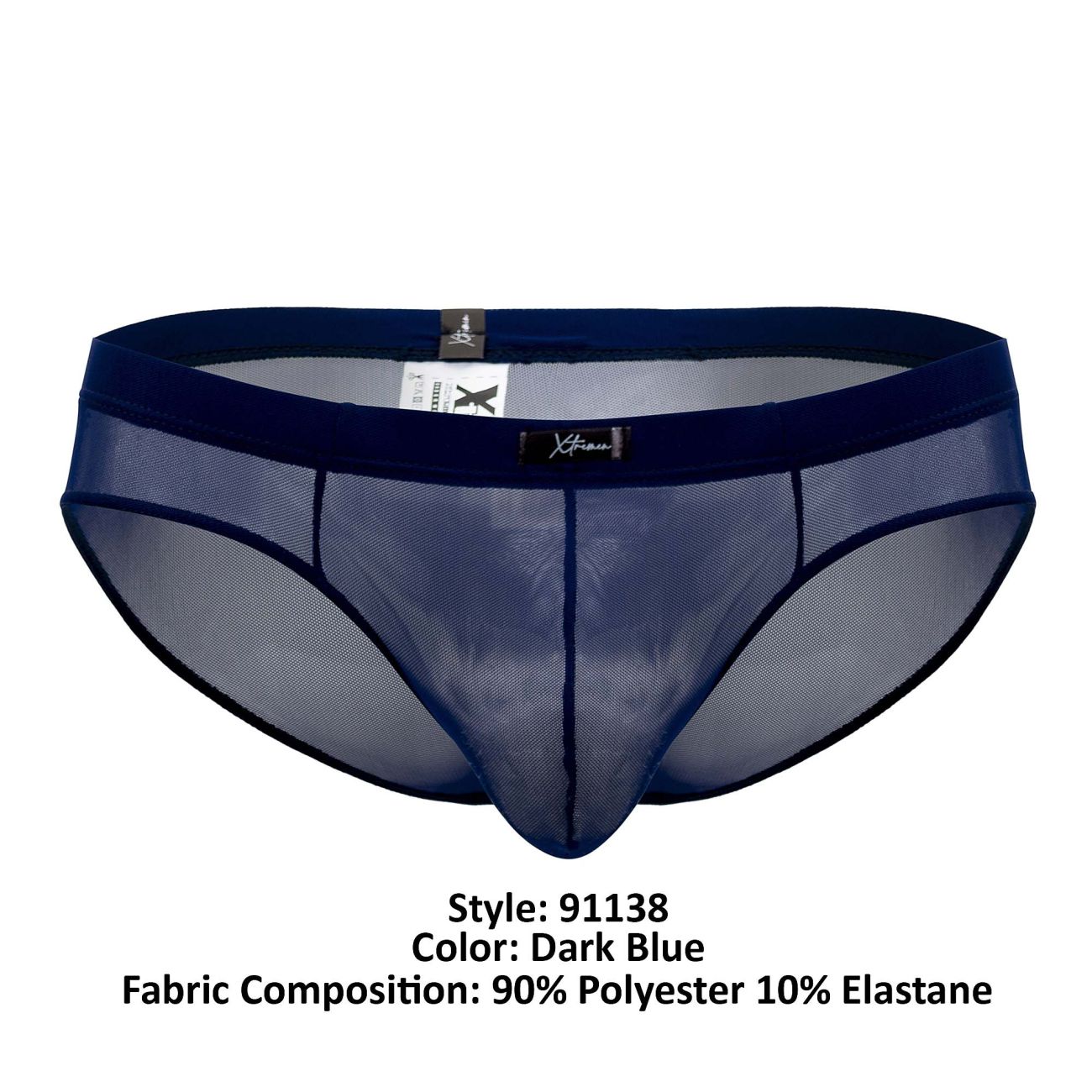 Xtremen 91138 Mesh Briefs Dark Blue