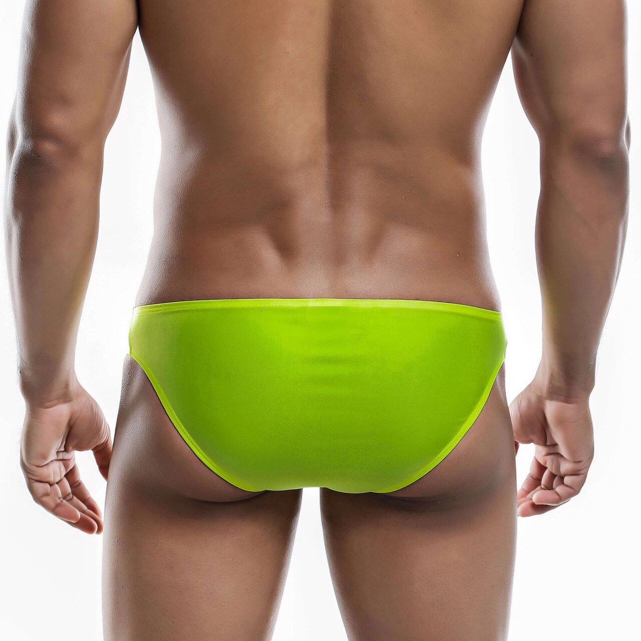 Mens Joe Snyder Polyester Classic Bikini Brief Yellow