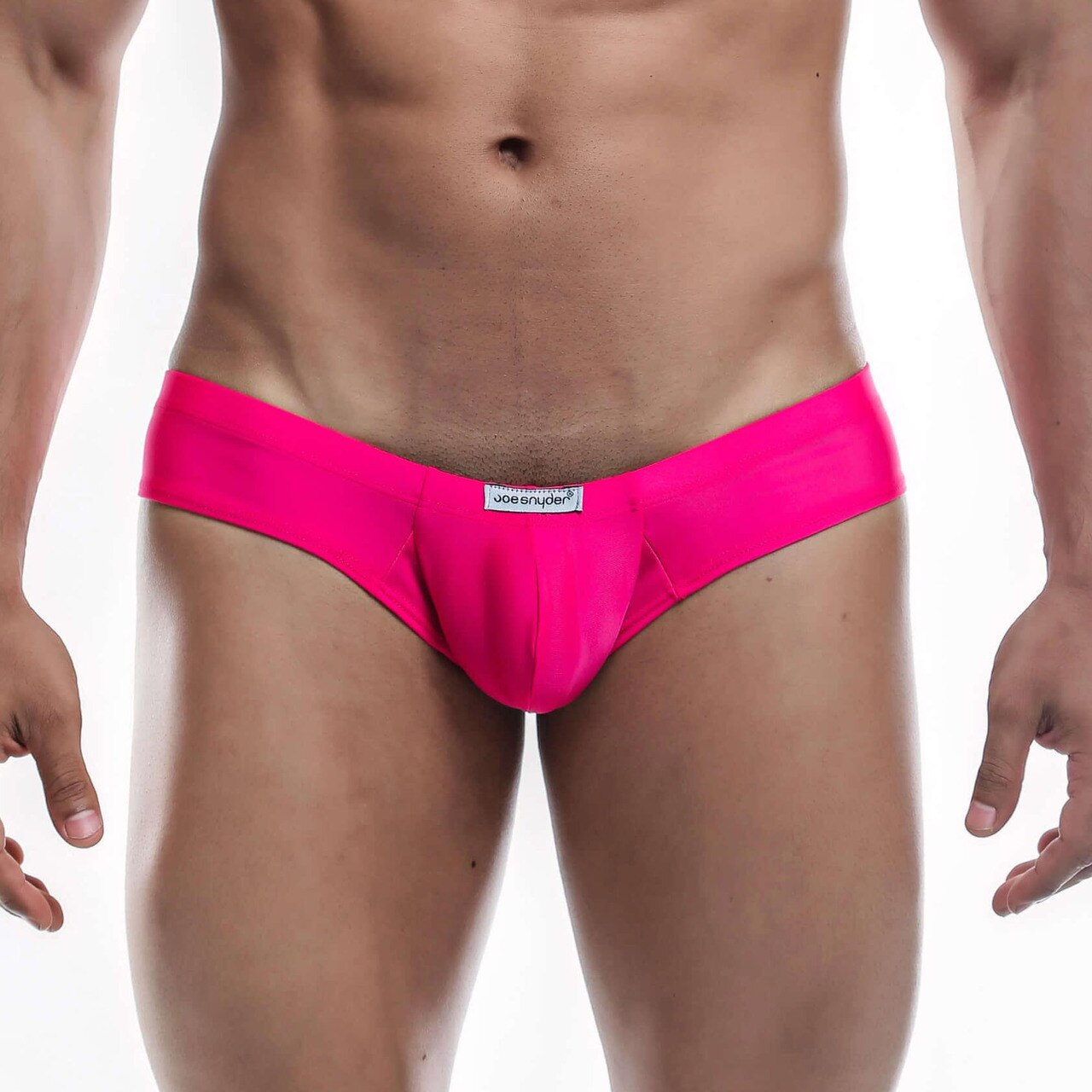 Joe Snyder Mens Polyester Cheek Briefs Fuchsia