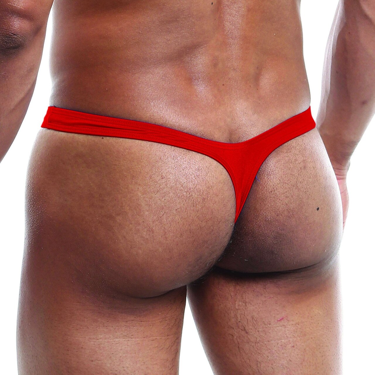 Mens Joe Snyder Infinity Hole Thong Red