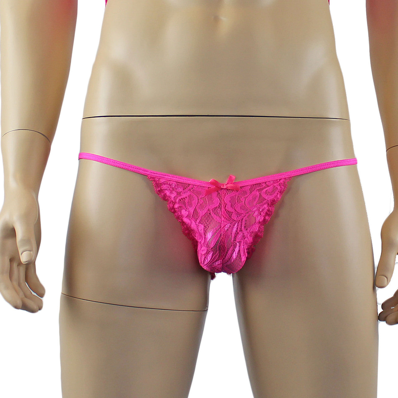 Mens Sexy Lace Bikini Brief, Male Panties (pink plus other colours)