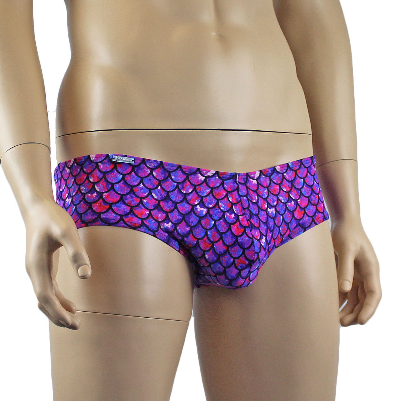 Mens Merman Aqua Man Mini Boxer Briefs Purple