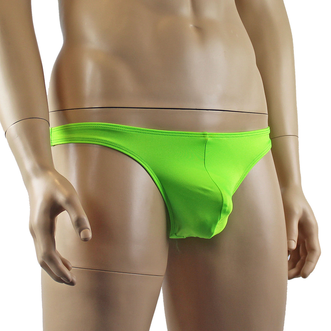 Mens Lycra G string Thong Underwear Lingerie (lime green plus other colours)