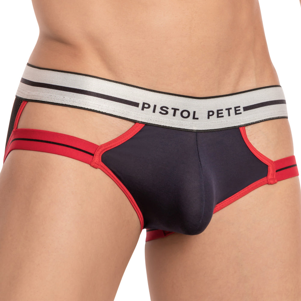 Pistol Pete PPJ025 Deluxe Bikini Brief Navy & Black