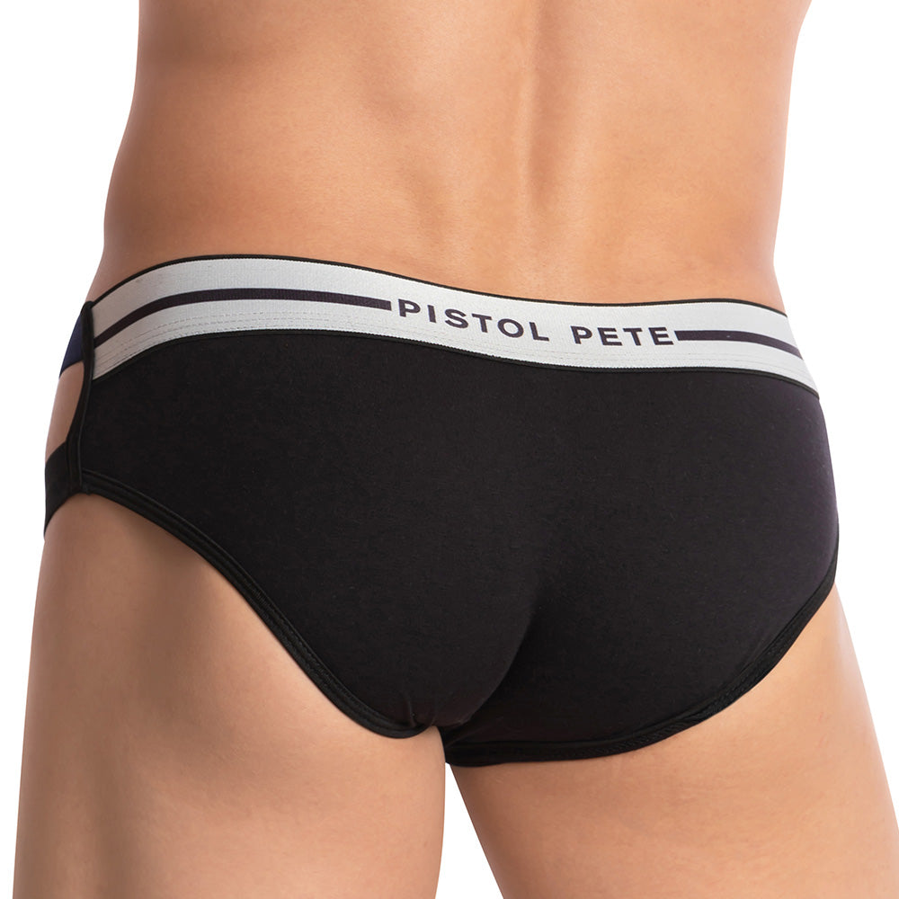 Pistol Pete PPJ027 Lips Bikini Brief Black