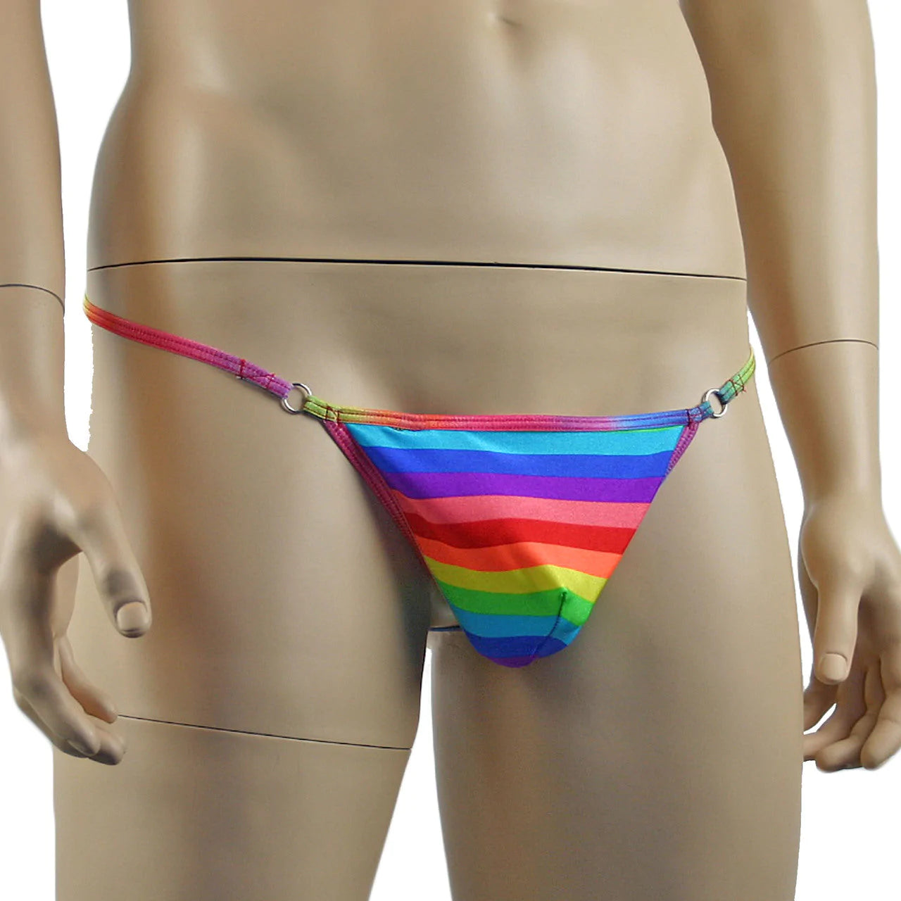 SALE - Mens Rainbow Gay Pride Lycra G string