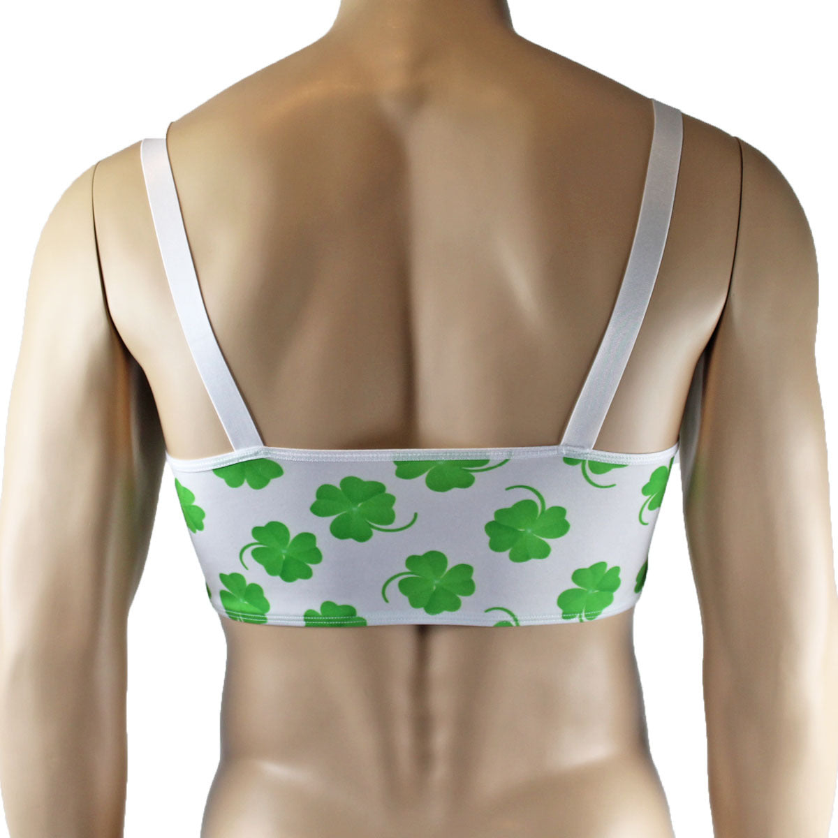 Mens and Womens St Patricks Day Lucky 4 Leaf Clover Crop Top