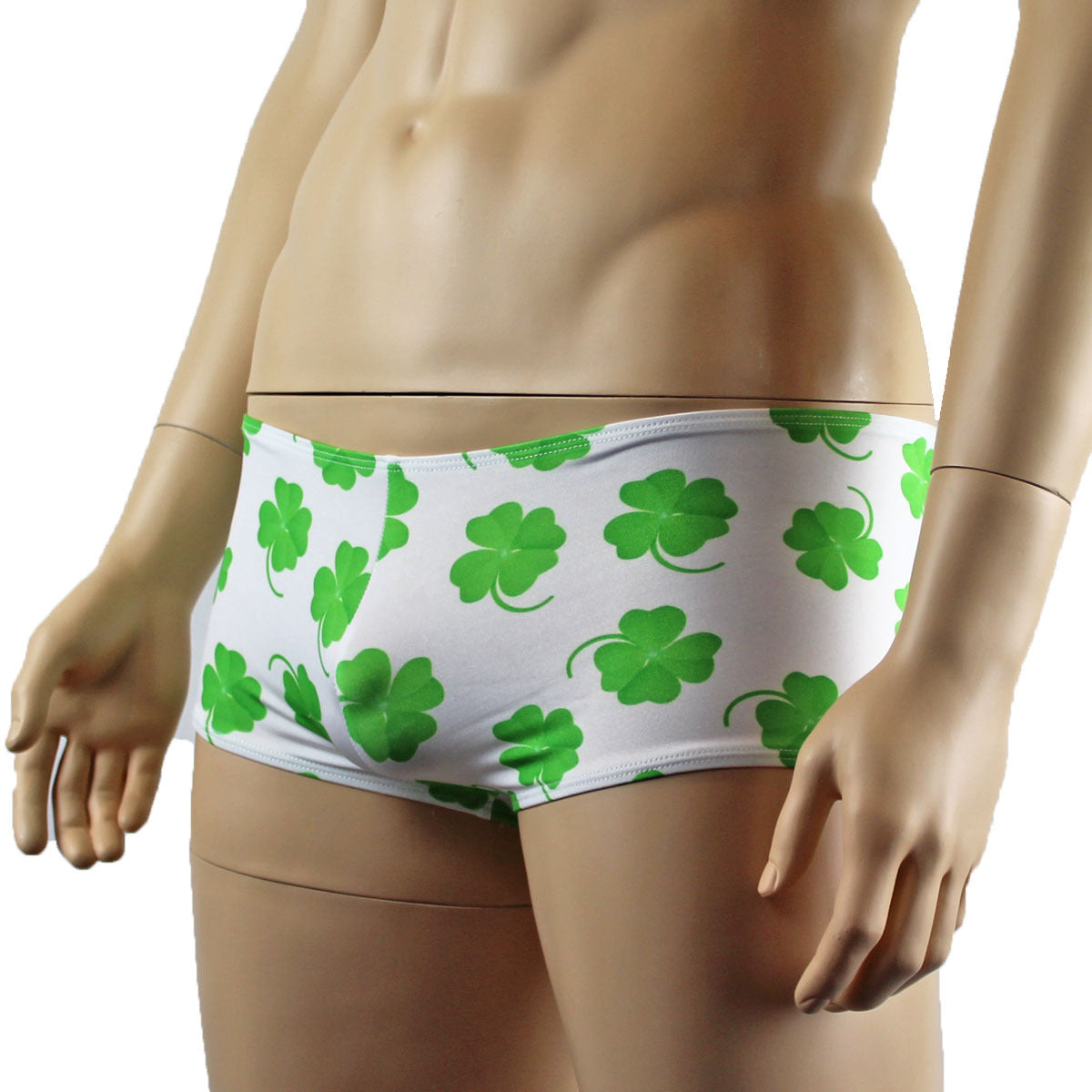 Lucky Four Leaf Clover St Patricks Day Mens Boxer Brief Underwear - NDS WEAR